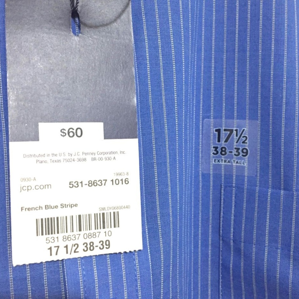 (SOLD) (NWT) Mens Long Sleeve Button-Up - Picture 3 of 4